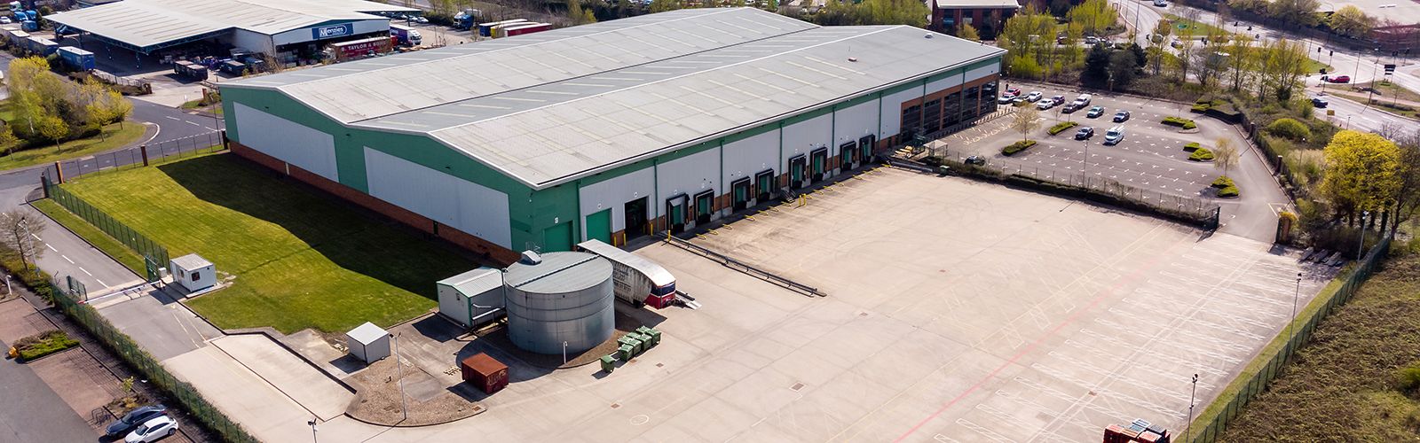 AW Fulfilment warehouse and outdoor storage site at Affinity Park in Sheffield